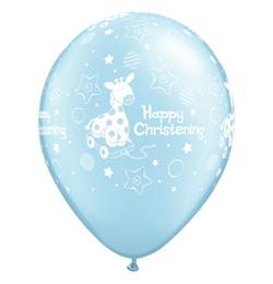  11 inch-es Christening Soft Giraffe Light Blue Lufi Keresztelőre (db)